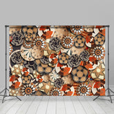 Lofaris Circle Flowers Ethiopian Basket Pattern Backdrop
